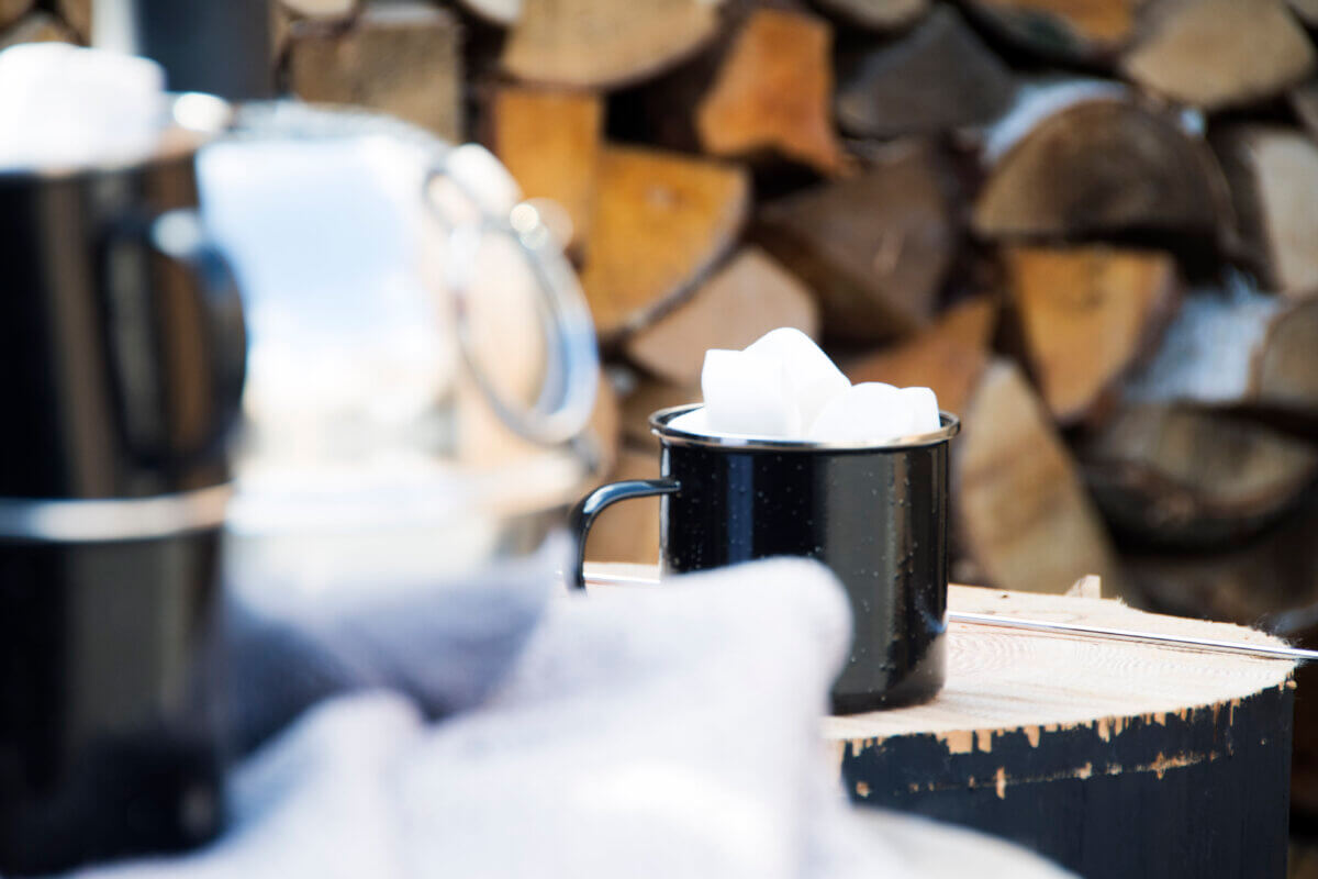 enamel camping mug